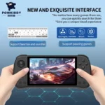 X55 5.5 INCH 2024 Newest POWKIDDY 1280*720 IPS Screen RK3566 Handheld Game Console Open-Source Retro Console