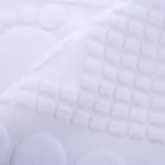 Jacquard Bathroom Mat 100% Cotton White Bath Mat Dry