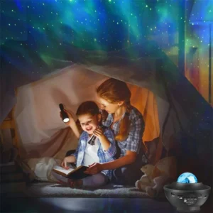 Colorful RGB Portable Indoor Bedroom KTV Bar Wedding Smart Music Star Projector Laser Night Light Speaker Projector Lamps