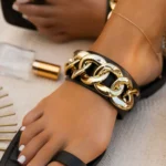 Women’s Square Toe Flip Flops Lightweight Anti-Slip for Slippers with Beach Sandals Style for Autumn Season