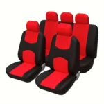 5 Seat Car Seat Covers Full Set, Breathable Polyester Automotive Front and Rear Seat Covers, Automotive Seat Cover