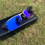 Anti Blue Light Opptical Metal TR90 Half Rim Small Rectangle Kacamata Photocromic Male Man Photogray Anti Reflection Glasses