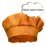 Kids Apron and Chef Hat Set, Boys Girls Adjustable Polyester Child Aprons with 2 Pockets for Kitchen Cooking