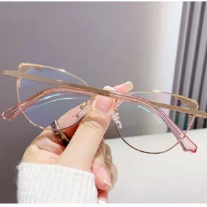 Women's Transparent Cat Eye Glasses, Anti Blue Light Optical Frames