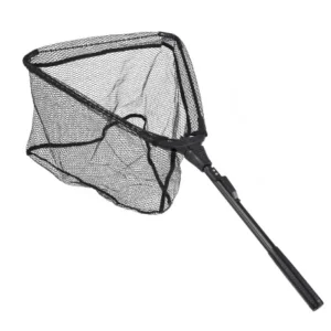 78CM Folding Fish Landing Net Portable Collapsible Triangular Fly Fishing Long Handle  Landing Net