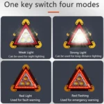 LED Warning Triangle China Flashing Safety Road Light Car Emergency Tool Kit Sign Tripod Warning Triangle