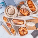 Handmade Bread Proofing Basket Fermentation Basket Set 10 Inch Vegetable Fruit Storage Basket Kit