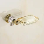 Stainless Steel Bathroom Accessories Set Wall Mount Towel Rack Set Polish Gold