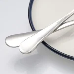 High Quality Stainless Steel Cutlery Set Gold Fork and Polished PP Spoon for Coffee Mugs for Camping and Hotels