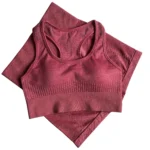 Fitness & Yoga Wear Women Seamless Leggings Shorts and Bra Crop Top 3 Pcs Yoga Set