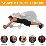 Ab Roller Wheel 13-in-1 Kit Core Strength Training Ab Machine with Resistance Band Knee Pad Accessories