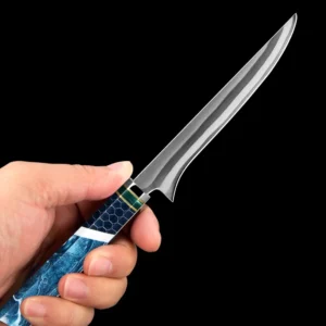 XITUO 7Layer Composite 440C Steel Boning Knife Professional Grade Boning Fillet Knife 6-Inch Boning Knife Resin Honeycomb Handle