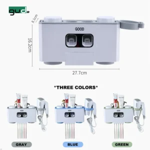 Auto Bathroom Wall Mount Automatic Toothpaste Dispenser Toothbrush Holder Set Squeezer for Children and Adults