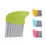 Potato Carrot Chip Dough Manual Crinkle Wavy Cutter Chopper Vegetable Fruit Slicer Stainless Steel Kitchen Tools