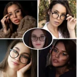 New Fashion Luxury Italian Design Eyeglasses Frames Vintage Glasses for Women Men Blue Light PC Eyeglasses Frames