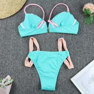JSN7129 New Solid Sexy Push up Bikini 2022 Bikinis Woman Swimwear Bathing Suit Underwire Mini Mirco Bikini