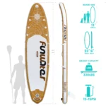 FUNWATER Dropshipping OEM Surf Wholesale sup Board 335 Surfing Bord Inflatable Paddle Board Flower Buy Cheap Surf Boards Isup