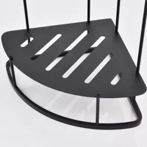 Modern Two-Tier 304 Stainless Steel Bath Corner Shelf Dual Tier Rack for Hotel Bathrooms