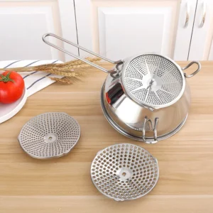 Food Mill Fruit Vegetable Shredder	Manual Grinder Tomato Sauce Applesauce Puree Mashed Potatoes Baby Food Vegetable Chopper