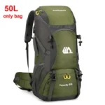 50L Travel Backpack Camping Men Large Hiking Bag Climbing Mountaineering Luggage bag