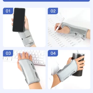 Wrist Brace for Carpal Tunnel Support Brace with Splints Hand Support for Arthritis Tendonitis Sprain Injuries Wrist Pain