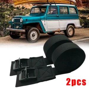2PCS Surfboard Car Roof Rack Tie Down Straps Buckle Luggage Kayak Cam Board Lashing Strap Tie Outdoor Sports Cycling Tools