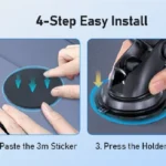 NEW Universal Sucker Car Phone Holder 360° Windshield Car Dashboard Mobile Cell Support Bracket for Smartphones