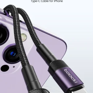 Toocki USB Type C Cable Fast Charging USB C Charger Cord For For iPhone 15 14 13 12 11 Huawei P40 P30 Realme Oppo Oneplus 1m 2m