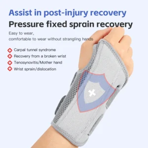 Wrist Brace for Carpal Tunnel Support Brace with Splints Hand Support for Arthritis Tendonitis Sprain Injuries Wrist Pain