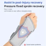 Wrist Brace for Carpal Tunnel Support Brace with Splints Hand Support for Arthritis Tendonitis Sprain Injuries Wrist Pain