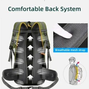 50L Travel Backpack Camping Men Large Hiking Bag Climbing Mountaineering Luggage bag