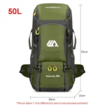 50L Travel Backpack Camping Men Large Hiking Bag Climbing Mountaineering Luggage bag