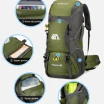 50L Travel Backpack Camping Men Large Hiking Bag Climbing Mountaineering Luggage bag