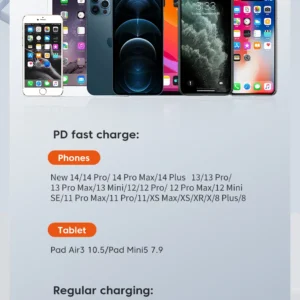 Toocki USB Type C Cable Fast Charging USB C Charger Cord For For iPhone 15 14 13 12 11 Huawei P40 P30 Realme Oppo Oneplus 1m 2m