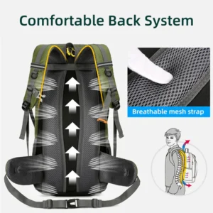 50L Travel Backpack Camping Men Large Hiking Bag Climbing Mountaineering Luggage bag
