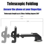 Phone Holder for Car Truck Drivers Universal Upgraded Handsfree Stand Dash Windshield Air Vent Mobile Phone Mount Stand