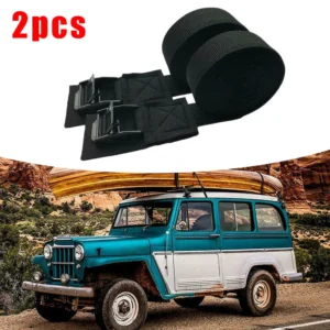 2PCS Surfboard Car Roof Rack Tie Down Straps Buckle Luggage Kayak Cam Board Lashing Strap Tie Outdoor Sports Cycling Tools