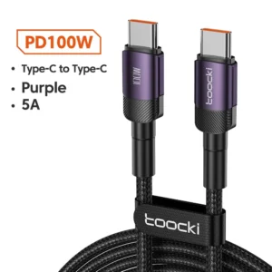 Toocki USB Type C Cable Fast Charging USB C Charger Cord For For iPhone 15 14 13 12 11 Huawei P40 P30 Realme Oppo Oneplus 1m 2m