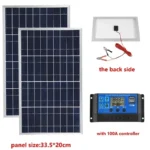 Outdoor Solar Panel 600W 12V Polycrystalline USB Power Portable Rechargeable Solar Cell Solar Generator for Home Lighting Camp
