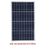 Outdoor Solar Panel 600W 12V Polycrystalline USB Power Portable Rechargeable Solar Cell Solar Generator for Home Lighting Camp