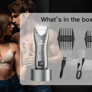 Professional Groin Body Hair Trimmer Ball Shaver for Men Body Grooming Clipper Rechargeable Ceramic Trimmer Bikini Epilator