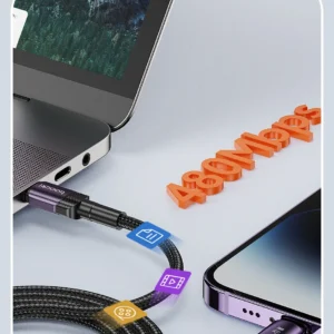 Toocki USB Type C Cable Fast Charging USB C Charger Cord For For iPhone 15 14 13 12 11 Huawei P40 P30 Realme Oppo Oneplus 1m 2m