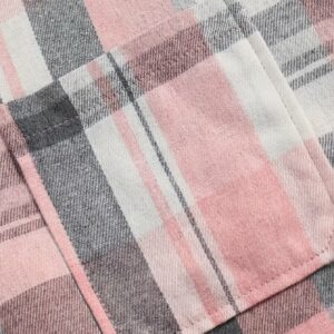 Plaid Print Simple Shirt, Casual Button Front Long Sleeve Shirt, Women's Clothing