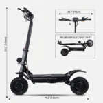 US Warehouse 6000W 60V38AH Adult Electric Scooter 100km Range with Seat