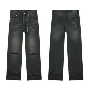 High Quality Men's Designer Ripped Vintage Slim Jeans Blue Men Pants Distressed Denim Jeans