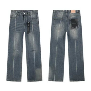 High Quality Men's Designer Ripped Vintage Slim Jeans Blue Men Pants Distressed Denim Jeans