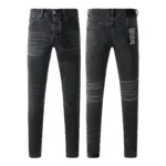 KSUBI Men’s Jeans Original Elastic Fabrics Distressed Stonewashed Colored Dark Ripped Denim Pencil Pants High