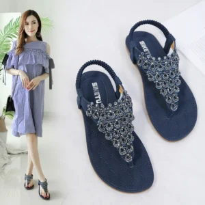 Women's Summer Flat-Bottomed Designer Sandals New OEM Casual Slippers with Anti-Slip Feature Platform Style