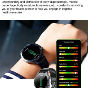 VALDUS ECG Health Smartwatch Breathing Training VE57 Pro