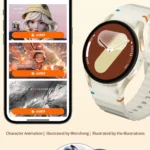 VALDUS Blood Pressure Blood Oxygen Monitoring 1.3 Inch AMOLED Screen Smartwatch Weather Forecast HD WATCH7 Mini Smart Watch